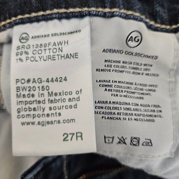AG Adriano Goldschmied The Legging Ankle Super Skinny Denim Jeans | Women's 27 - Picture 10 of 14